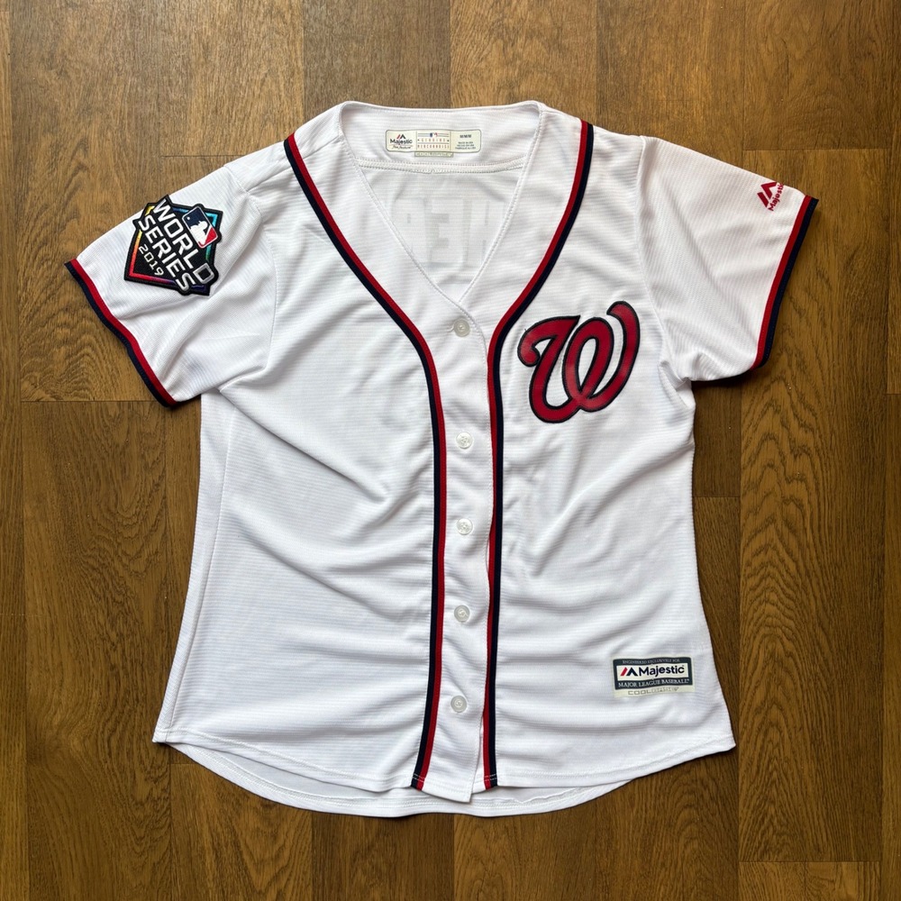 Majestic Washington Nationals Max Scherzer 2019 World Series Womens Jersey